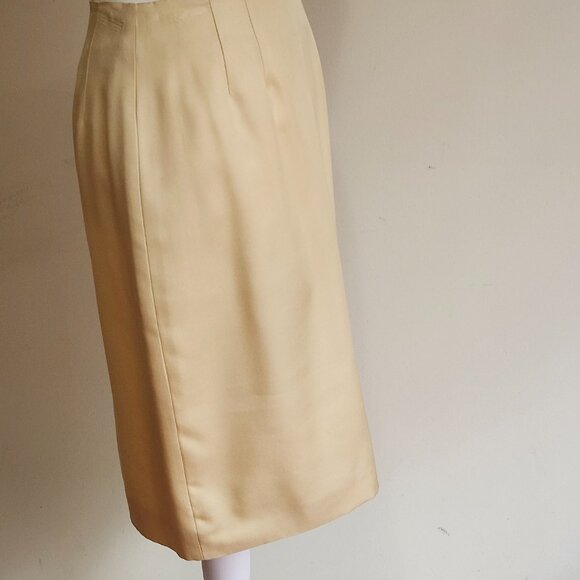 Ellen Tracy silk SKIRT VINTAGE - Picture 4 of 4